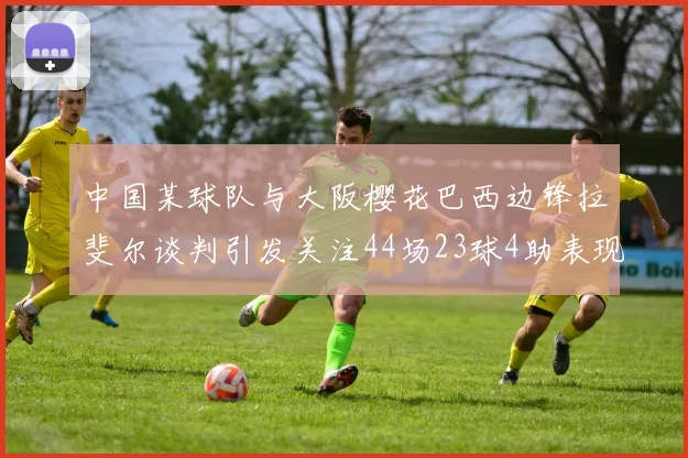 中国某球队与大阪樱花巴西边锋拉斐尔谈判引发关注44场23球4助表现抢眼